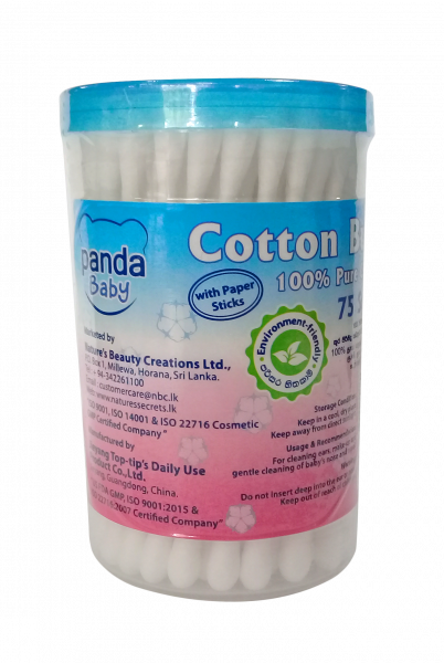 Panda Baby Cotton Buds - 75 Sticks | Nature’s Beauty Creations Ltd ...